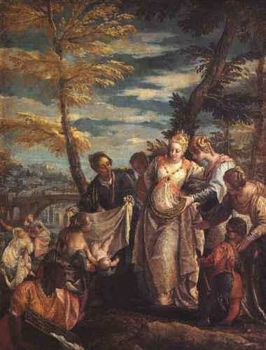 Paolo Veronese Veronese The Finding Of Moses A4 Photo Print