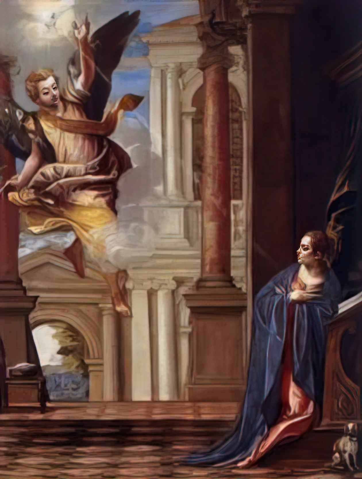 Paolo Veronese annunciation Art A4 Photo Print