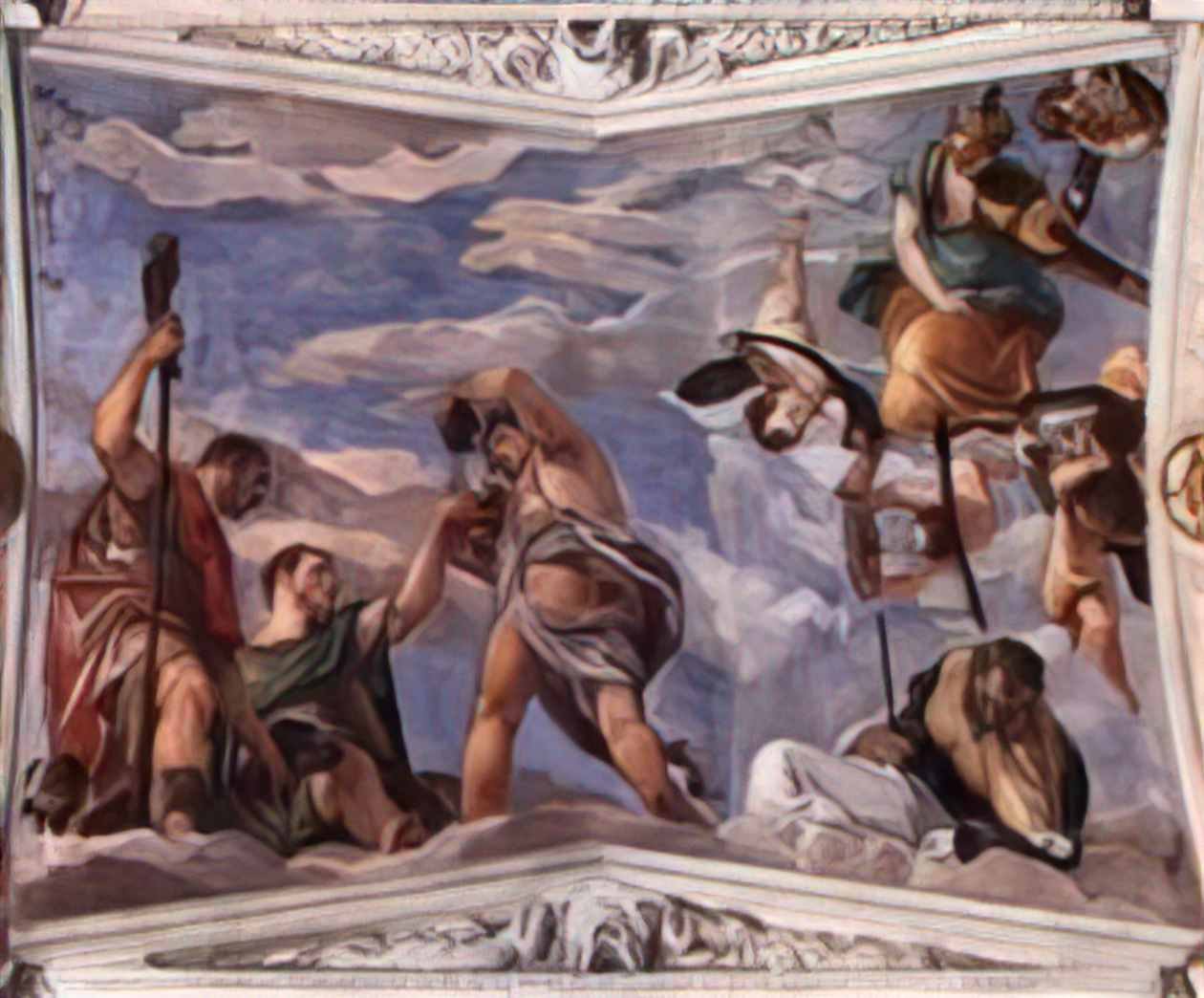 Paolo Veronese bacchus vertumnus and saturn 1561 Art A4 Photo Print