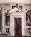 Paolo Veronese illusory door 1561 Art A4 Photo Print