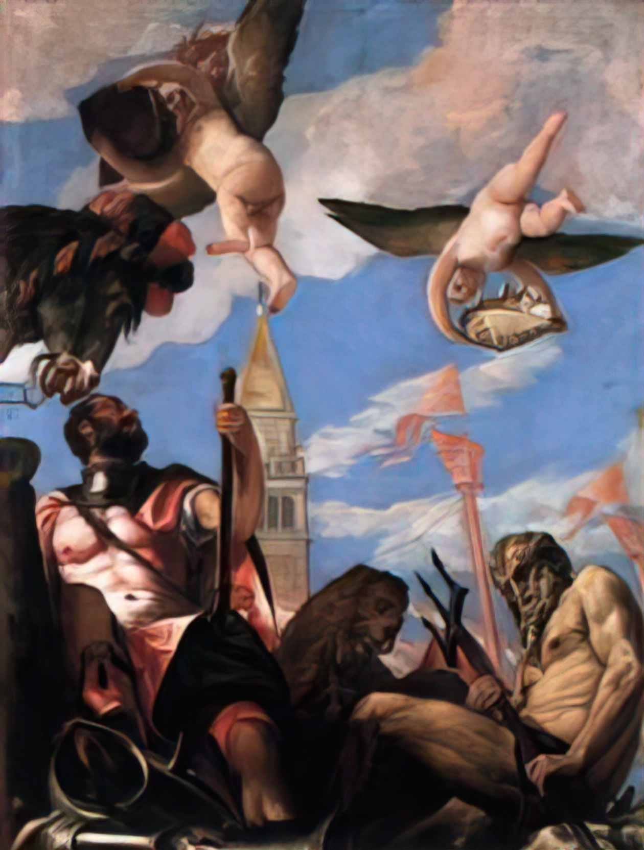 Paolo Veronese mars and neptune 1578 Art A4 Photo Print