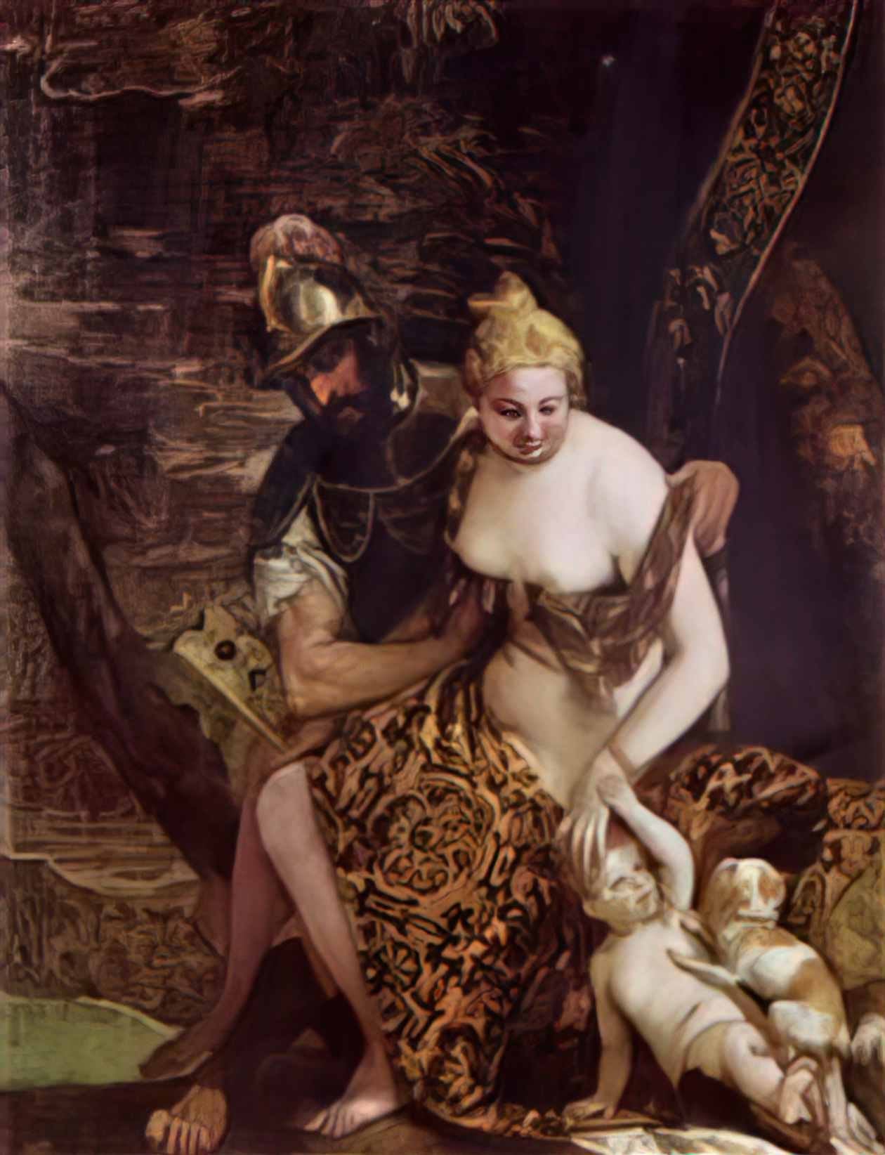 Paolo Veronese mars and venus Art A4 Photo Print