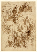 Paolo Veronese martyrdom of saint george sketch A4 Photo Print