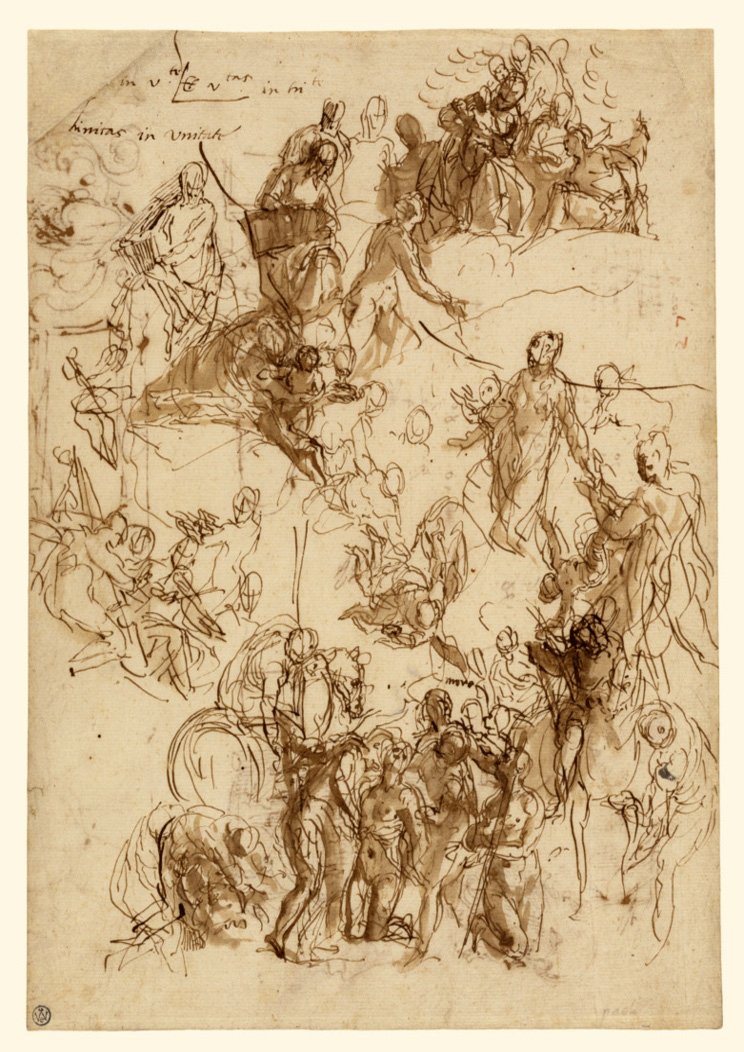 Paolo Veronese martyrdom of saint george sketch A4 Photo Print