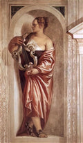Paolo Veronese muse with lyre 1561 Art A4 Photo Print