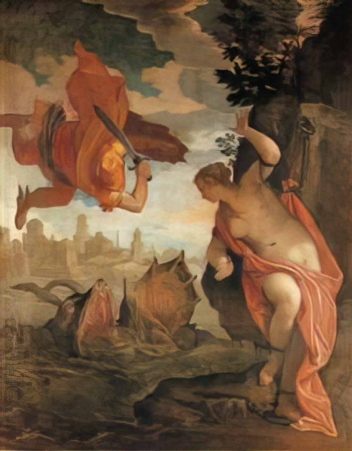 Paolo Veronese perseus freeing andromeda 1578 Art A4 Photo Print