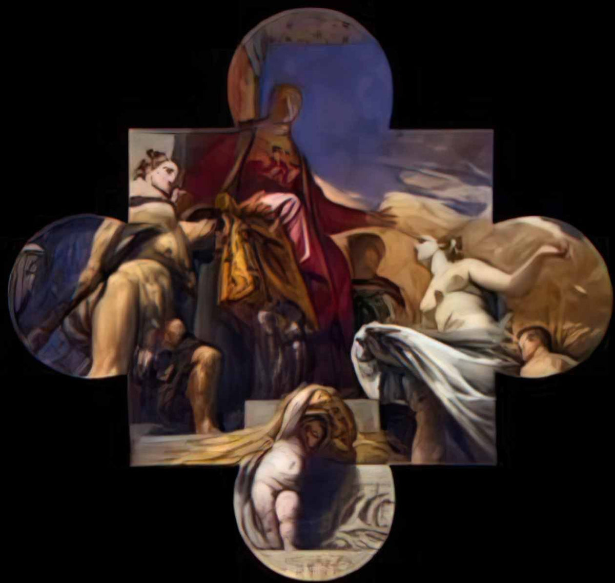 Paolo Veronese venice hercules and ceres 1575 Art A4 Photo Print