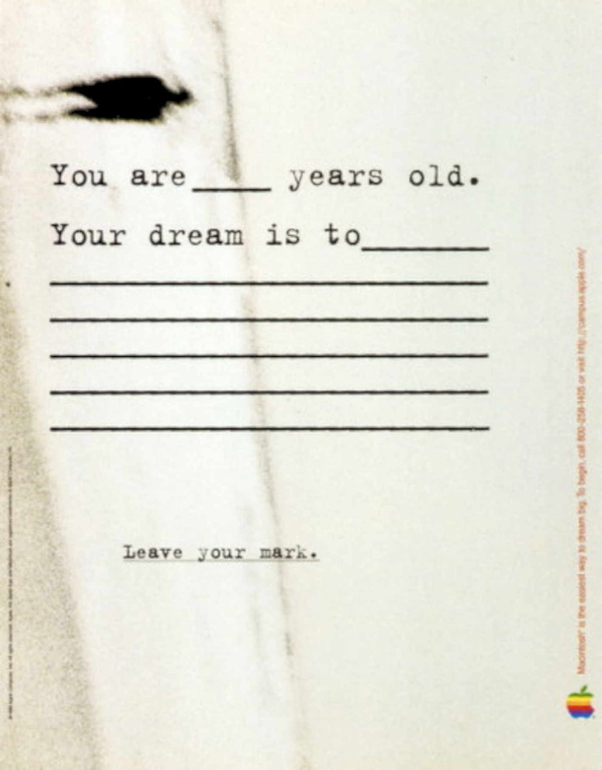 Paper Eye Dream 1990s Vintage Retro Advert