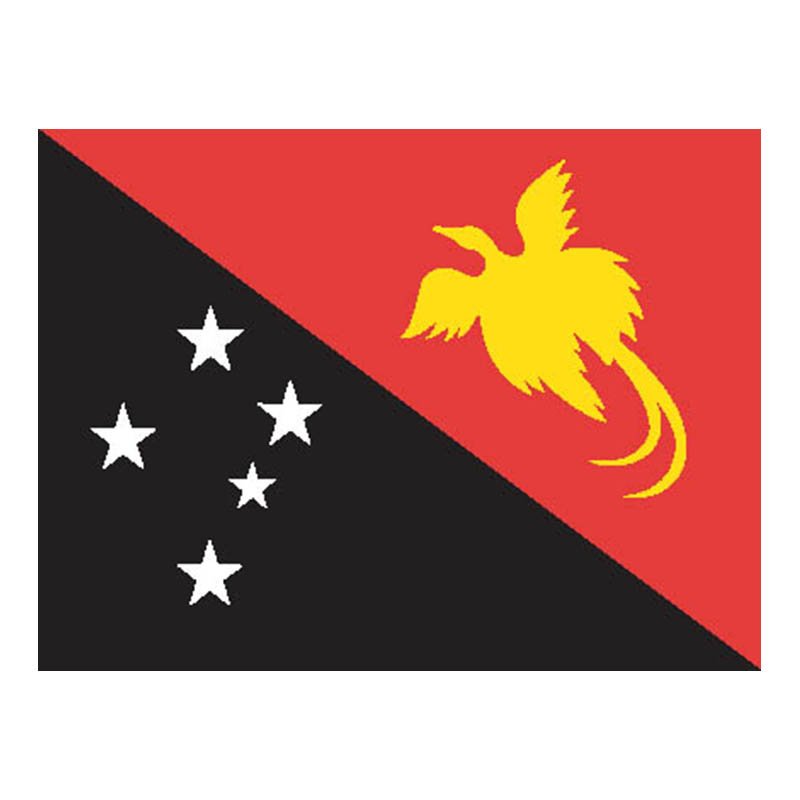 Papua Flag N1840 A4 Photo Print