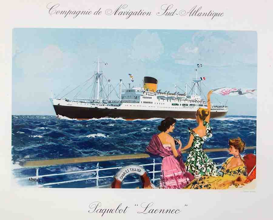 PaqueboatLaennec Vintage Advert A4 Photo Print