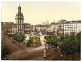 Parade Place and Kaufhaus Karlsruhe Baden Vintage A4 Photo Print