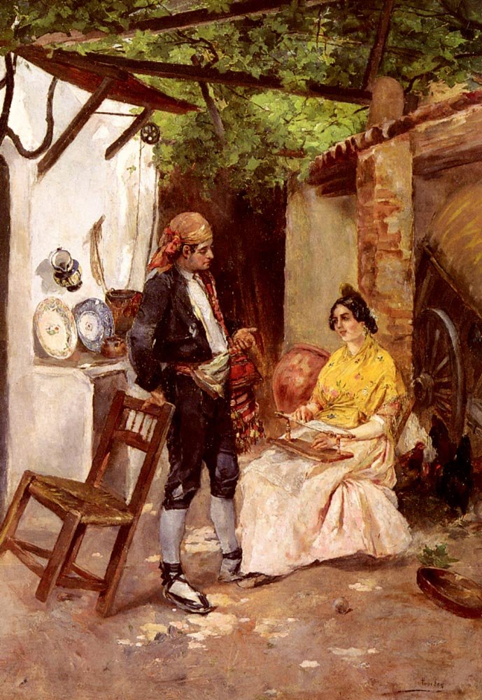 Parades Vicente de A Flirtation Art A4 Photo Print