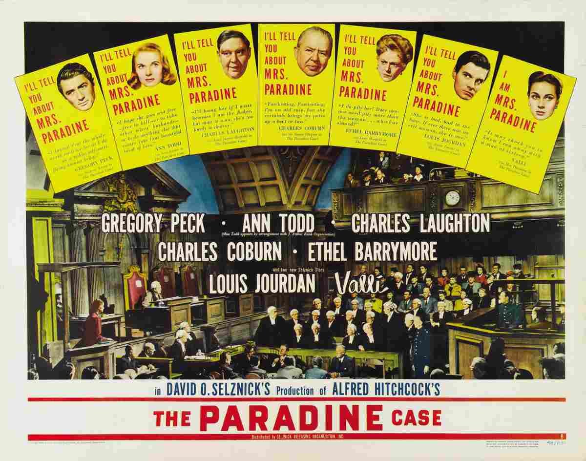 Paradine Case The 02  film star poster A4 Photo Print
