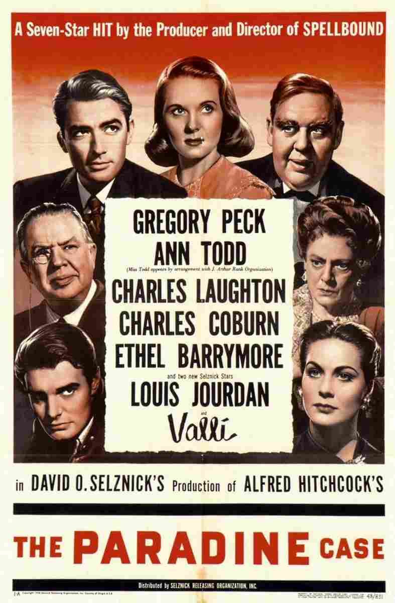 Paradine Case The 05  film star poster A4 Photo Print