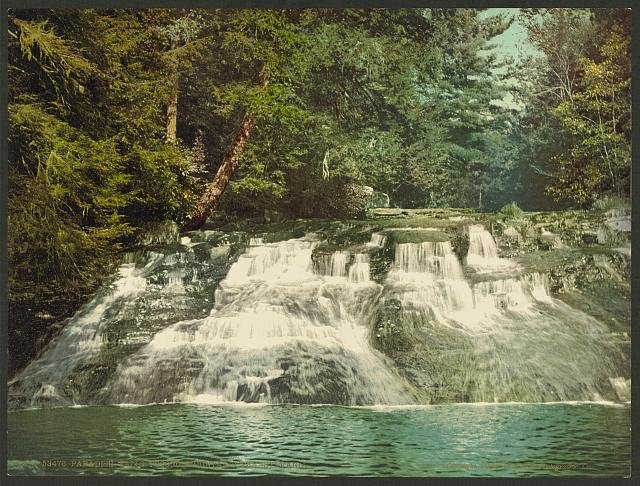 Paradise Falls Pocono Mountains Pennsylvania Vintage A4 Photo Print