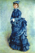 Paris Girl The Lady In Blue A4 Photo Print