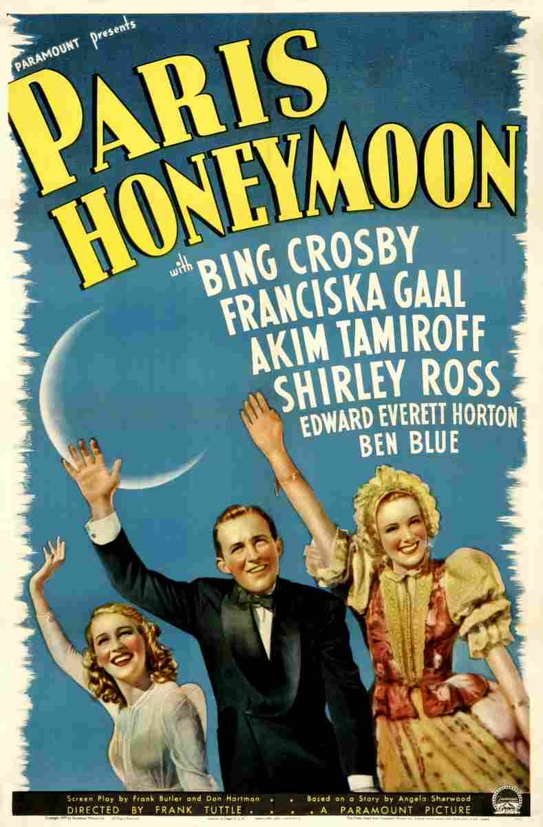 Paris Honeymoon 01  film star poster A4 Photo Print