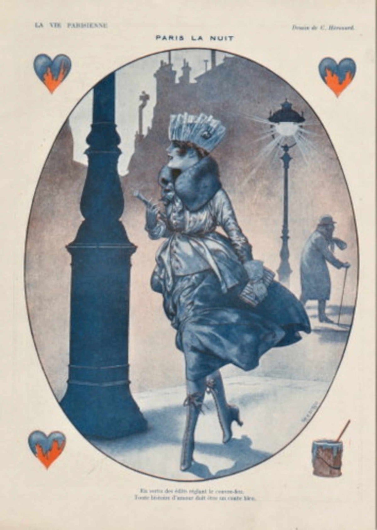 Paris Night Hare La Vie Parisienne Vintage Retro Advert