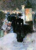 Paris Nocturne Hassam Impressionism American A4 Photo Print