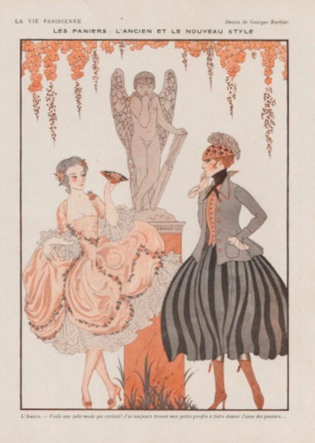 Paris Panniers Style La Vie Parisienne Vintage Retro Advert