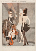 Paris Women Fox La Vie Parisienne Vintage Retro Advert