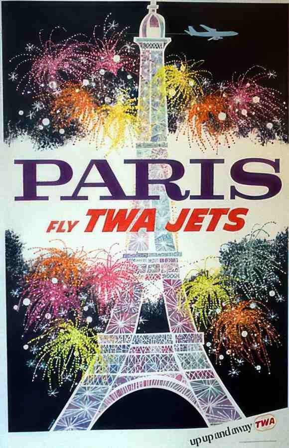 Paris by Klein Vintage Advert A4 Photo Print