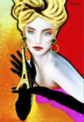 Paris haute couture by Razzia Vintage Advert A4 Photo Print