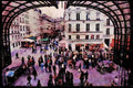 Paris visit 223033 The Porte Lescot, The Forum Les Halles, Paris A4 Limited Edition Watercolour Print