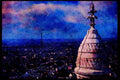 Paris visit 223037 Parisian Skyline, As Seen From Sacre Coeur Cathedral A4 Limited Edition Watercolour Print