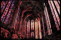 Paris visit 223040 Gothic Interior Of Sainte Chapelle, Paris A4 Limited Edition Watercolour Print