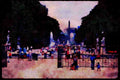 Paris visit 223043 View Of Tuileries Gardens, Looking Towards Arc De Triomphe A4 Limited Edition Watercolour Print