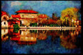 Paris visit 223051 Le Petit Lac After A Storm In Saint Gratien, Paris A4 Limited Edition Watercolour Print