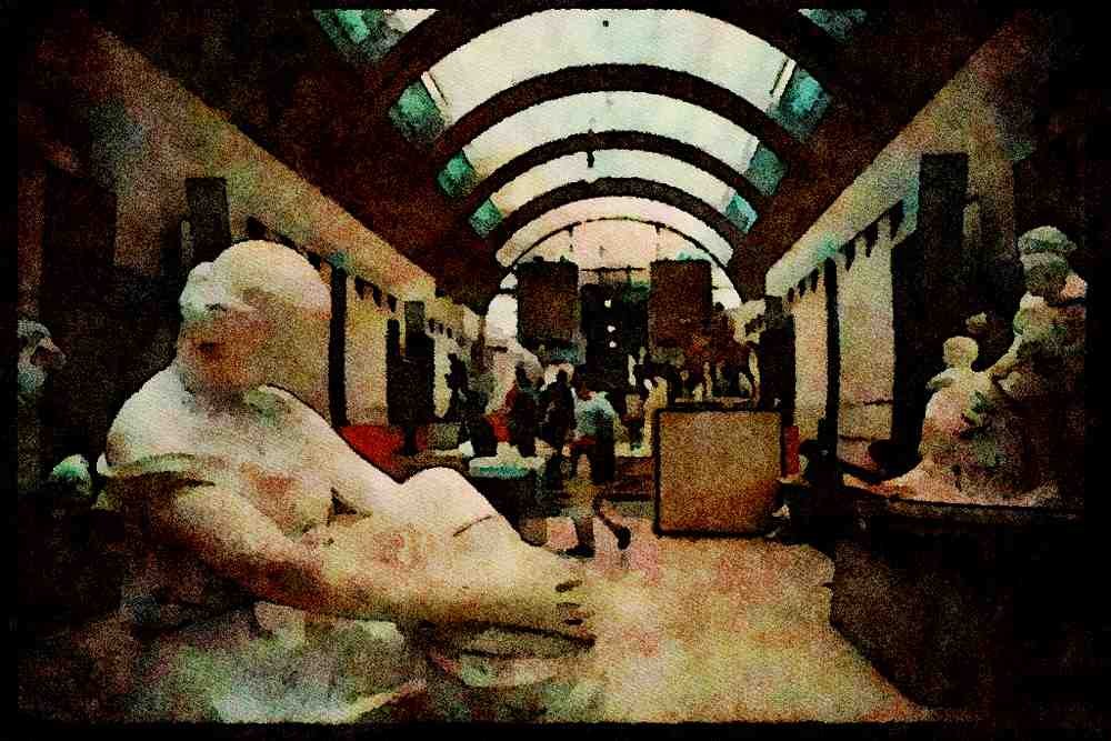 Paris visit 223059 Sculpture At The Musee D'Orsay, Paris A4 Limited Edition Watercolour Print