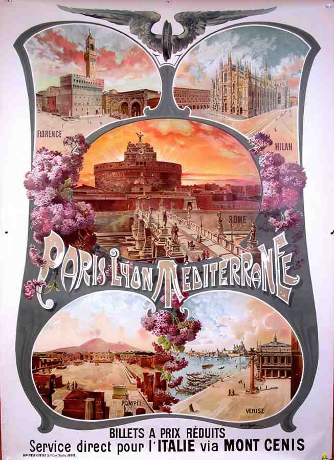 ParisItalie Vintage Advert A4 Photo Print