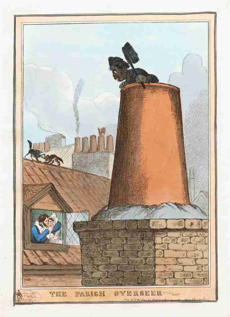 Parish Overseer 1825 Cartoon Joke 001 Vintage A4 Photo Print