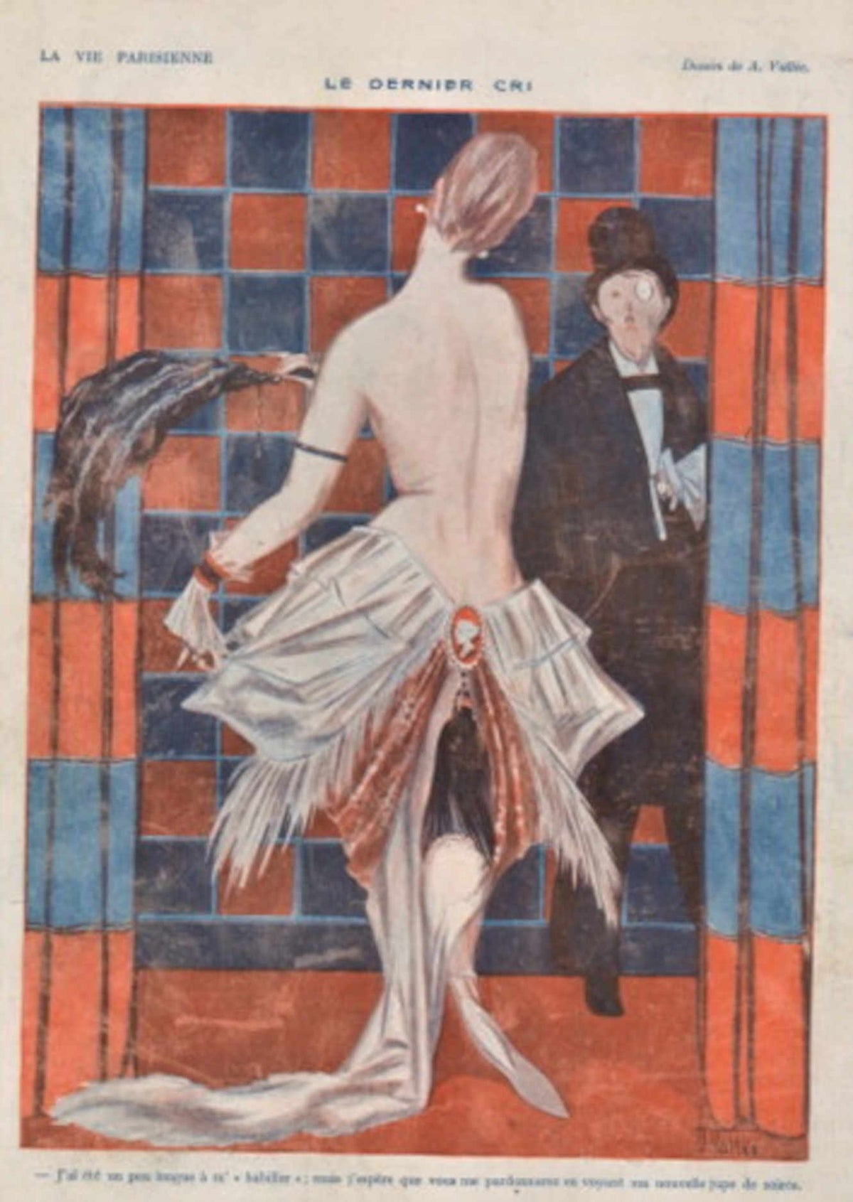 Parisian Cabaret Dancer La Vie Parisienne Vintage Retro Advert