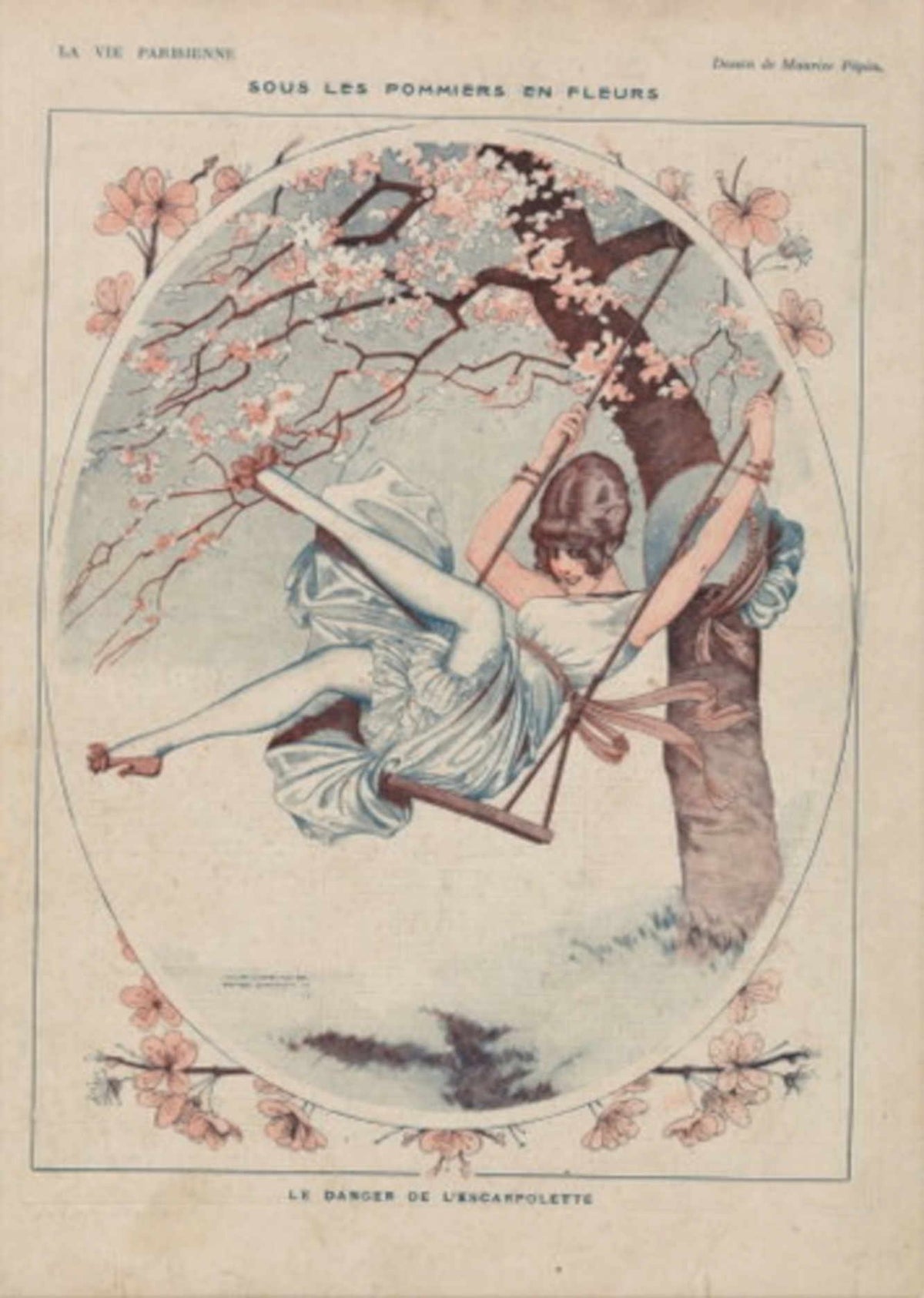 Parisian Cherry Swing La Vie Parisienne Vintage Retro Advert