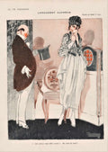 Parisian Fashion Dispute La Vie Parisienne Vintage Retro Advert