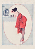 Parisian Gas Woman La Vie Parisienne Vintage Retro Advert