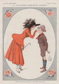 Parisian Girl Rose La Vie Parisienne Vintage Retro Advert