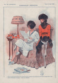 Parisian Ladies Reading La Vie Parisienne Vintage Retro Advert