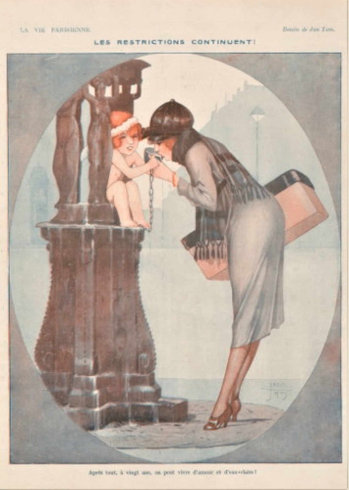 Parisian Restrictions Well La Vie Parisienne Vintage Retro Advert