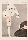 Parisian Woman Bed La Vie Parisienne Vintage Retro Advert