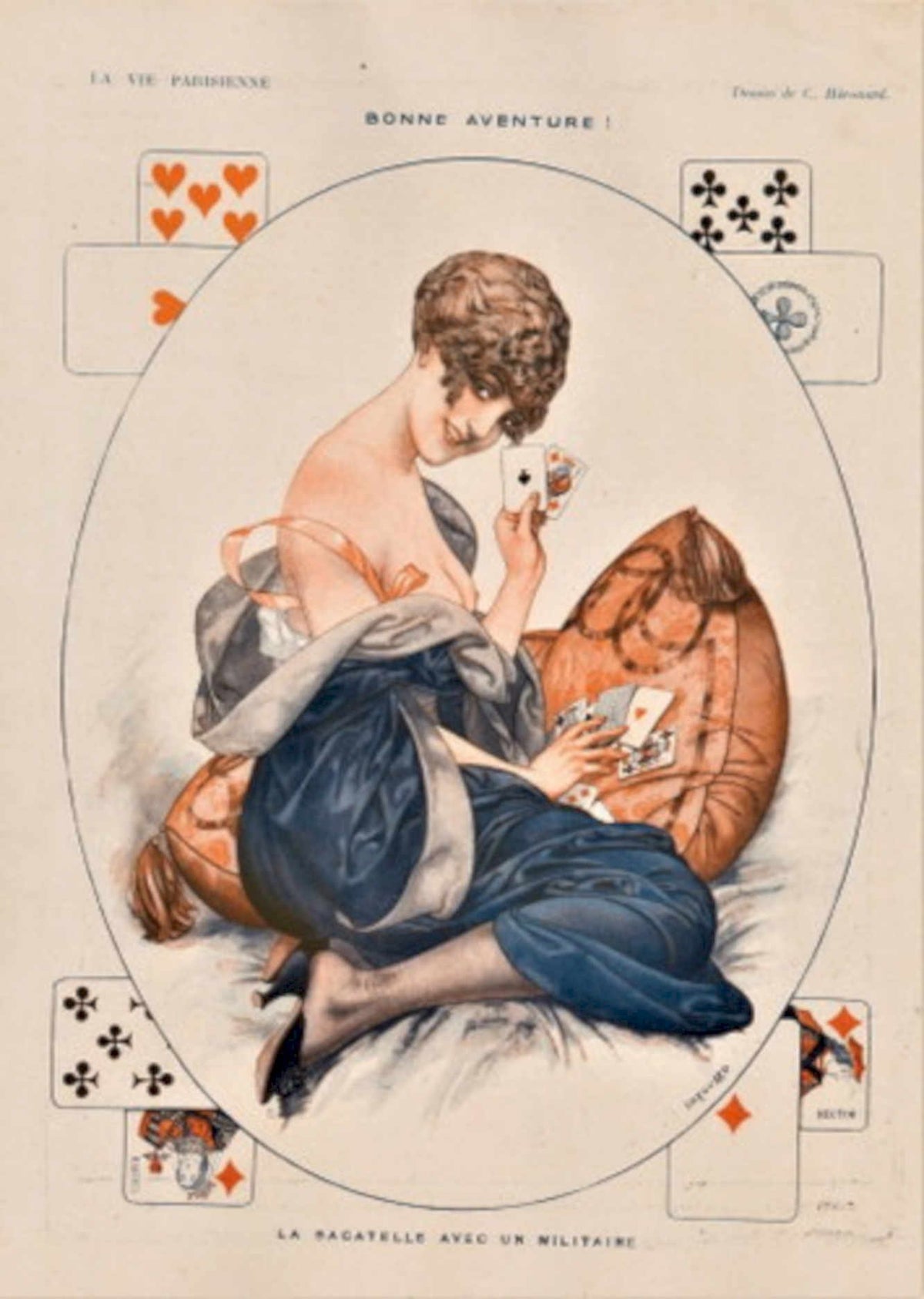 Parisian Woman Cards La Vie Parisienne Vintage Retro Advert