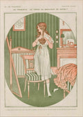 Parisian Woman Dilemma La Vie Parisienne Vintage Retro Advert
