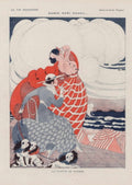 Parisian Women Dogs La Vie Parisienne Vintage Retro Advert
