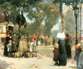 Parisian street scene 1 by Hassam Impressionism American A4 Photo Print