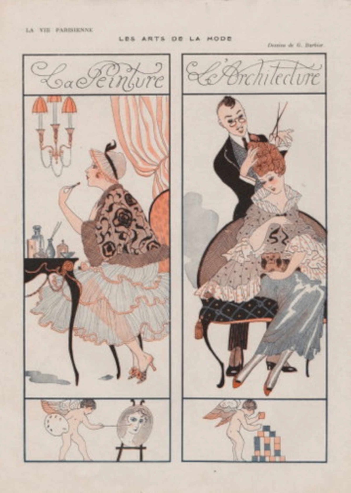 Parisienne Arts Painting La Vie Parisienne Vintage Retro Advert
