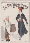 Parisienne Baker Woman La Vie Parisienne Vintage Retro Advert
