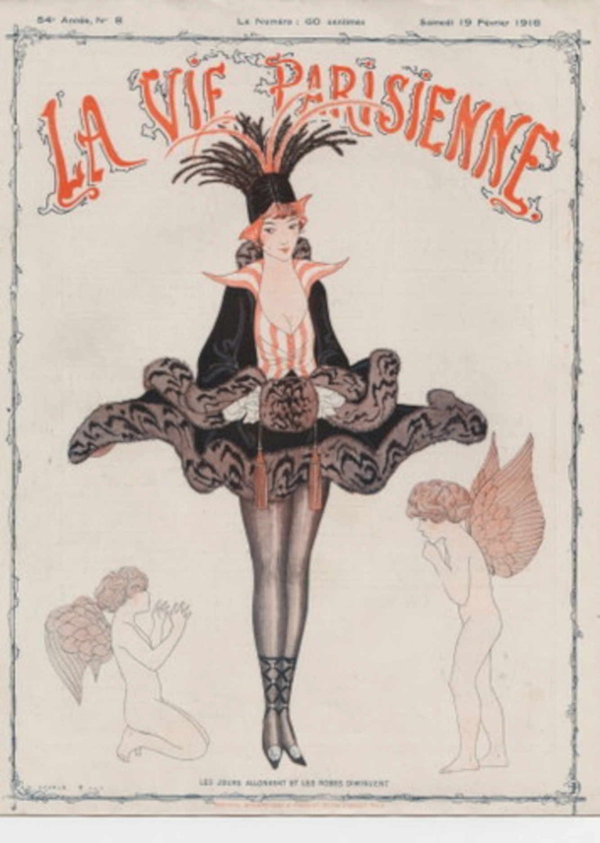 Parisienne Cabaret 1917 La Vie Parisienne Vintage Retro Advert